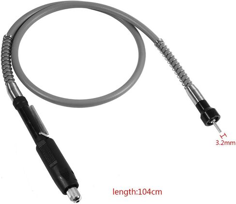 for DREMEL Extension Flexible Drill Shaft Sebific Duct Extension Cord Flexible Shaft for Rotary Grinder Tool M8 Keyless Chuck Clamping Dia. 3.2Mm in Saudi Arabia