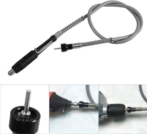 for DREMEL Extension Flexible Drill Shaft Sebific Duct Extension Cord Flexible Shaft for Rotary Grinder Tool M8 Keyless Chuck Clamping Dia. 3.2Mm in Saudi Arabia