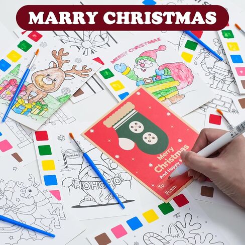 Halloween Party Favors for Kids 24 Pack(168 PCS) Halloween Watercolor Coloring Books with Goodie Bag Classroom Carnival Prizes Non Candy Trick or Treat Toys for Boys Girls Gifts School Party Supplies in Saudi Arabia