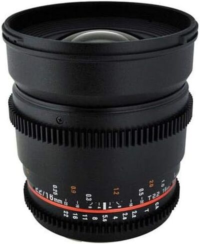 Rokinon CV16M-N 16mm T2.2 Cine Wide Angle Lens for Nikon F Mount Cameras in Kuwait