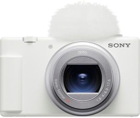 كاميرا Sony ZV-1 II Vlog لمنشئي المحتوى ومدوني الفيديو (أبيض) مع ملحقات Pixel Advance وحزمة السفر | ZV1M2/ث in Saudi Arabia