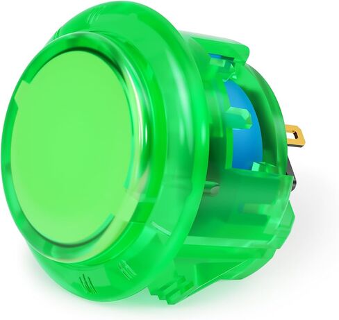 qanba Gravity KT Arcade buttons Mechanical 30mm Snap-in Mechanical Pushbutton (Boxed (Clear Light green 30mm) in Saudi Arabia