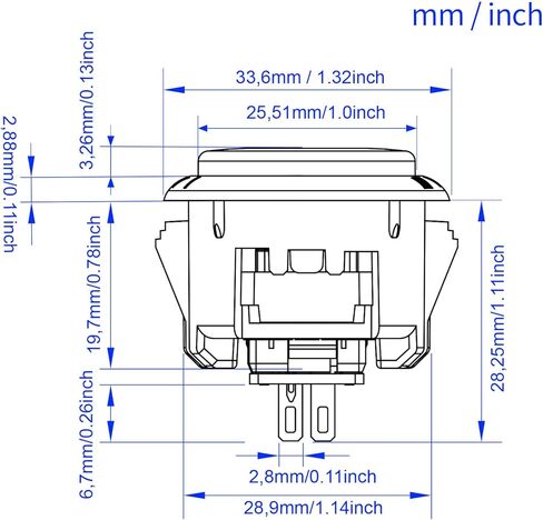 qanba Gravity KT Arcade buttons Mechanical 30mm Snap-in Mechanical Pushbutton (Boxed (Clear Light green 30mm) in Saudi Arabia