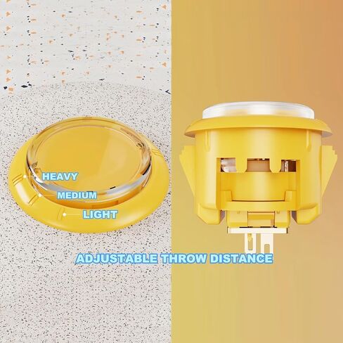qanba Gravity KT Arcade buttons Mechanical 30mm Snap-in Mechanical Pushbutton (Boxed (Clear Light green 30mm) in Saudi Arabia