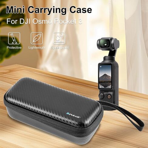 حقيبة حمل لكاميرا DJI Osmo Pocket 3، حقيبة محمولة من ألياف الكربون EVA، حقيبة تخزين محمولة للجيب 3 ملحقات in Kuwait