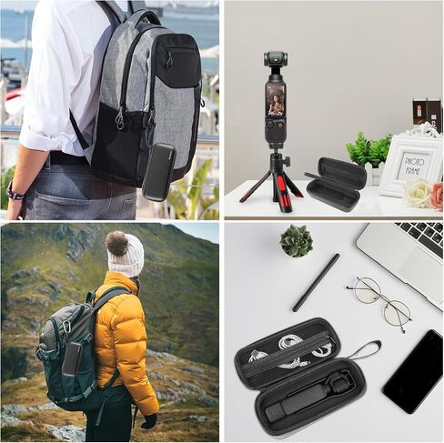 حقيبة حمل لكاميرا DJI Osmo Pocket 3، حقيبة محمولة من ألياف الكربون EVA، حقيبة تخزين محمولة للجيب 3 ملحقات in Kuwait