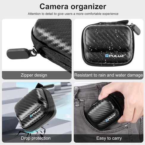 Mini Carrying Case for Insta360 GO 3 / GO 3S,Portable Carbon Fiber EVA Camera case,Protective Hard Case Travel Carrying Case Action Camera Accessories in Kuwait