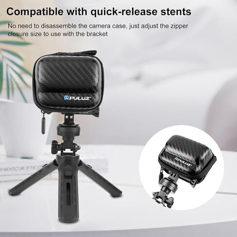 Mini Carrying Case for Insta360 GO 3 / GO 3S,Portable Carbon Fiber EVA Camera case,Protective Hard Case Travel Carrying Case Action Camera Accessories in Kuwait