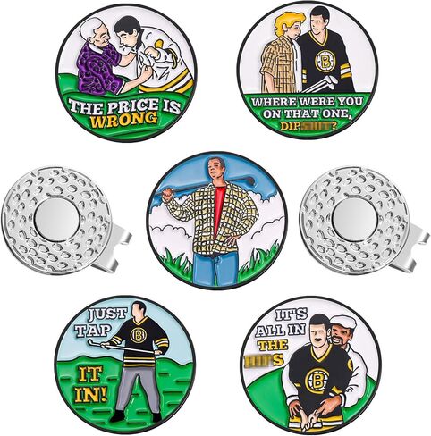 Funny Magnetic Ball Markers Clips, Distinctive Golf Ball Markers for Putting Green, Golf Ball Marker Hat Clips Magnet for Golf Lovers Gifts Golfing Accessories in Saudi Arabia