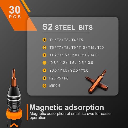 JOREST 59Pcs Small Precision Screwdriver Set with Torx T5 T6, Mini Tool Kit | Magnetic Electronic Repair Tool Kit for Macbook, Computer, Laptop, Phone, PS5, Xbox, Switch, Eyeglasses, Watch, Ring Doorbell in Kuwait