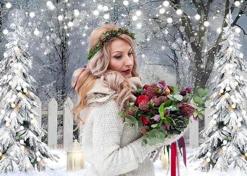 AIIKES 10X8FT Winter Photography Backdrop Glitter White Snow Forest Pine Tree Backdrop Christmas Holiday Party Decor Banner Kids Portrait Photo Studio Props 12-621 in Saudi Arabia