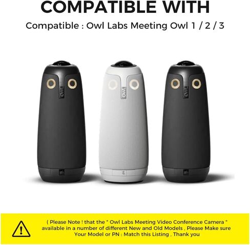 محول 12 فولت متوافق مع Owl Labs Meeting Owl 3 360 درجة Owl Pro MTW300-1000 MTW300 MTW100 MTW200 HD كاميرا مؤتمرات الفيديو الذكية ADS-40SI-12-2 12036E ADS40SI122 12036E سلك الشاحن in Kuwait