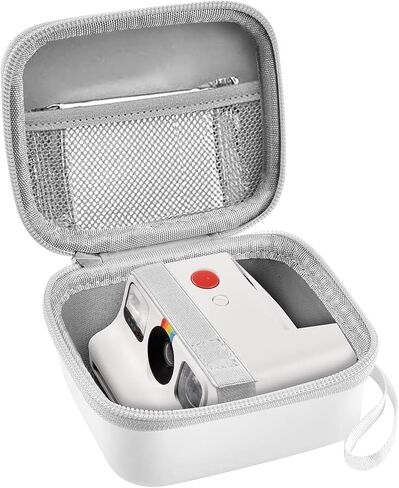 حافظة Leayjeen Polaroid Go متوافقة مع Polaroid Go Generation 2 - كاميرا فورية صغيرة، حقيبة تخزين للسفر لكاميرا Polaroid Go وملحقات الأفلام (أبيض) (الجراب فقط) in Kuwait