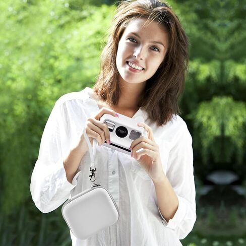 حافظة Leayjeen Polaroid Go متوافقة مع Polaroid Go Generation 2 - كاميرا فورية صغيرة، حقيبة تخزين للسفر لكاميرا Polaroid Go وملحقات الأفلام (أبيض) (الجراب فقط) in Kuwait