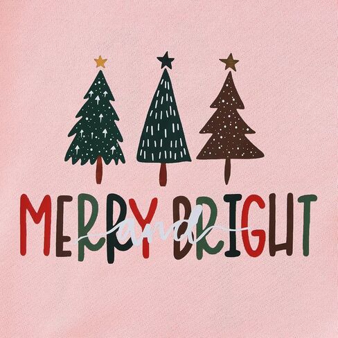 Toddler Baby Girl Boy Christmas Tree Sweatshirt Merry and Bright Xmas Pullover Shirt Long Sleeve Fall Winter Clothes in Kuwait