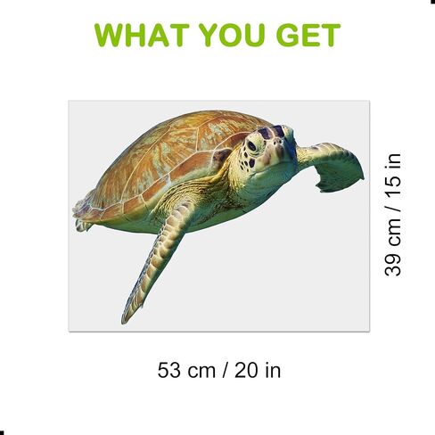 Turtle Wall Stickers Gifts Christmas - Sea Turtle Wall Decals Peel and Stick - Turtle Wall Stickers Removable - Sea Turtle Animals Wall Decor for Kids Baby Bedroom Bathroom Living Room in Kuwait