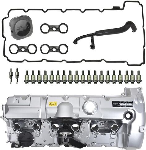 أجزاء المحرك أغطية الصمامات متوافقة مع BMW E82 E90 E93 E91 E90 E60 F10 E83 F25 E70 E85 E86 E89 128i 328i 328xi 528i X3 X5 Z4 2007-2013 2.5L 3.0L in Kuwait