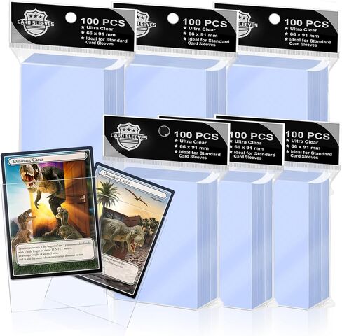 Trading Card Sleeves,Top Loaders Card Protection for Baseball Cards, Matte Card Sleeves Fit for Yugioh,Football,Magic,Sports Cards (6 Multicolored, 61 * 99mm) in Kuwait