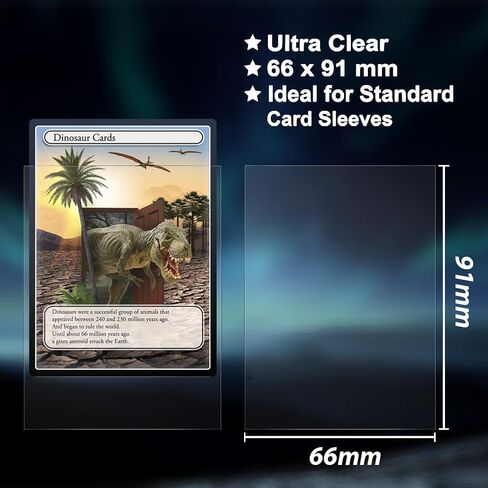 Trading Card Sleeves,Top Loaders Card Protection for Baseball Cards, Matte Card Sleeves Fit for Yugioh,Football,Magic,Sports Cards (6 Multicolored, 61 * 99mm) in Kuwait