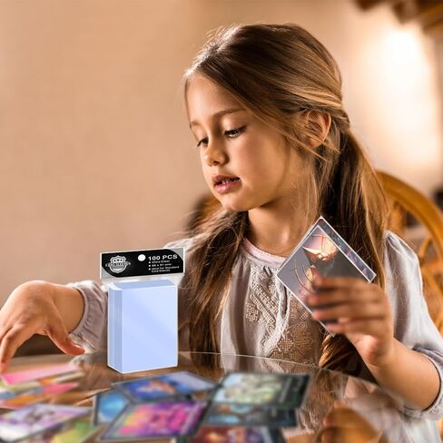 Trading Card Sleeves,Top Loaders Card Protection for Baseball Cards, Matte Card Sleeves Fit for Yugioh,Football,Magic,Sports Cards (6 Multicolored, 61 * 99mm) in Kuwait