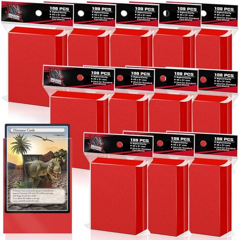 1000 قطعة من أغلفة بطاقات MTG السوداء لبطاقات التداول، وأكمام واقيات بطاقات غير لامعة لبطاقات البيسبول، وبطاقات الألعاب، والبطاقات الرياضية 2.5 بوصة * 3.5 بوصة 66 × 91 مم in Kuwait