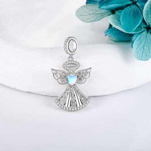 YAFEINI Angel Charms for Bracelet Sterling Silver Guardian Angel Bead Charm Angel Jewelry Gifts for Women in Saudi Arabia