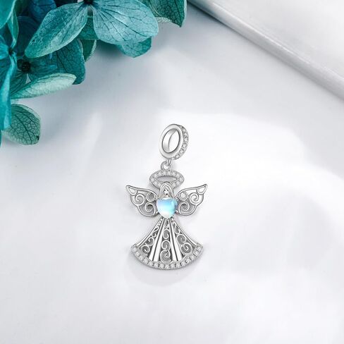 YAFEINI Angel Charms for Bracelet Sterling Silver Guardian Angel Bead Charm Angel Jewelry Gifts for Women in Saudi Arabia