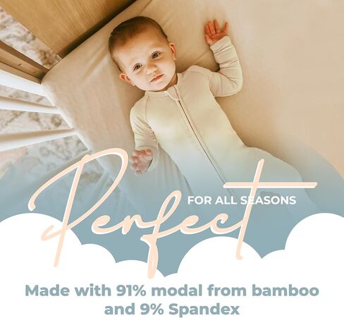 Nyte Nyte Baby - ملابس نوم للأطفال - ملابس نوم للأطفال بأكمام طويلة مع قفازات قابلة للتعديل وقبضة مضادة للانزلاق in Kuwait