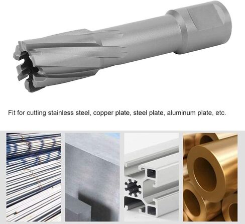 High Speed Steel Hollow Drill Bit Hardware Accessory Cutting Tool Portable Metal Hollow Core Bit 50mm(20 * 50mm) in Saudi Arabia