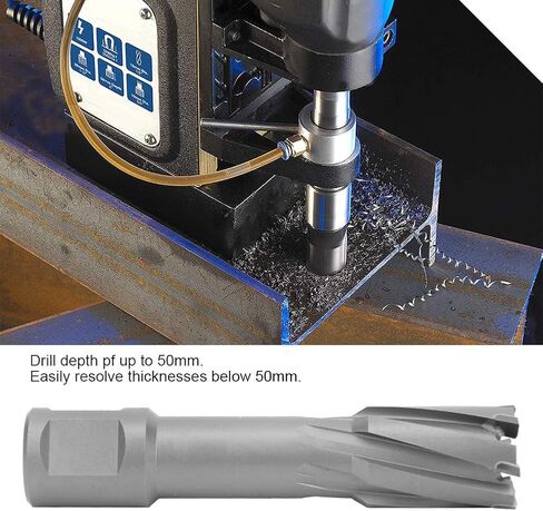 High Speed Steel Hollow Drill Bit Hardware Accessory Cutting Tool Portable Metal Hollow Core Bit 50mm(20 * 50mm) in Saudi Arabia