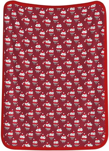 Christmas Pink Gingerbread Cookies Swaddle Throw Blanket - 30"x40" Double-Sided Printed Fleece Blanket Soft Cozy for Baby, Dog in Saudi Arabia
