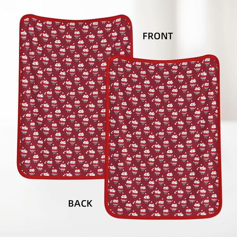 Christmas Pink Gingerbread Cookies Swaddle Throw Blanket - 30"x40" Double-Sided Printed Fleece Blanket Soft Cozy for Baby, Dog in Saudi Arabia