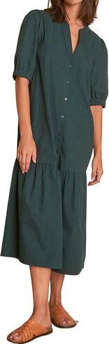 Women's Casual Short Sleeve Drop Waist Dress with Pockets in Saudi Arabia
