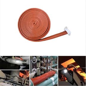 Heat Shield Fire Sleeve 1.25"(32mm) ID x 5FT Silicone Coated Fiberglass Heat Wrap Fire Thermo Armor for Automotive Hose Lines Wires & Electrical Wiring Red