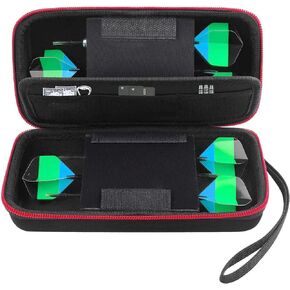 ALKOO Dart Case Holder Bag for 6 pcs Steel and Soft Tip Darts Set, Storage Organizer Holds 6 Darts and Tips, Shafts and Flights Accessories (Cases Only) (Blue, Holds 6 darts)