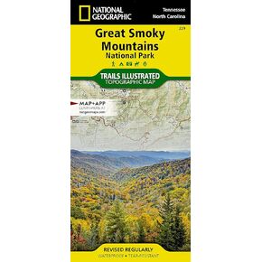 Great Smoky Mountains National Park Map (National Geographic Trails Illustrated Map, 229)