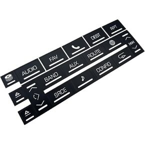 Acdeyaca AC Dash Button Stickers, AC Repair Decals Compatible with Cadillac ESV EXT Escalade 2007-2014 (AC)