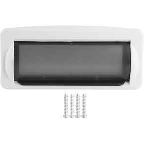 DVD Waterproof Cover, Akozon Marine Boat Single DIN DVD Audio Shield Waterproof Cover Splash Guard Flush Mount (White)
