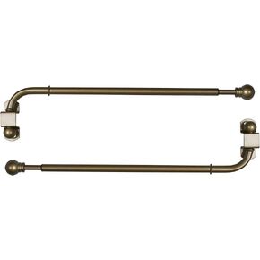 Pair of Swing Arm with Ball Finial, Antique Brass, 14 by 24-Inch in Kuwait