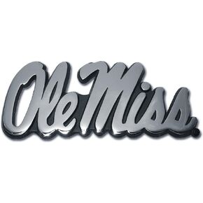 Elektroplate University of Mississippi (Script Ole Miss) Emblem