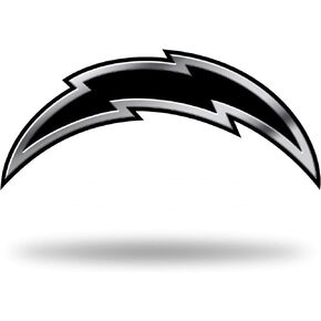 Rico Industries NFL Los Angeles Chargers Chrome Finished Auto Emblem 3D Sticker