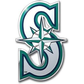 FANMATS MLB - Seattle Mariners Heavy Duty Aluminum Color Emblem