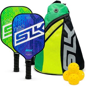 2024 SLK من Selkirk Pickleball Paddles | يتميز بألياف زجاجية متعددة الطبقات ووجه مجداف كرة بيكلبول من الجرافيت | SX3 قرص العسل الأساسية | مضارب بيكل بول مصممة في الولايات المتحدة الأمريكية من أجل الثبات والثبات