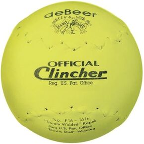Debeer Official Clincher 16 in. Softball