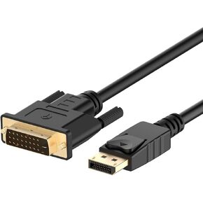 Rankie DisplayPort (DP) to DVI Cable, Gold Plated, 6 Feet