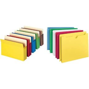 Smead File Pockets and Jackets Letter Size Bundle (5 Pack)