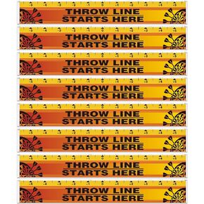 Lewtemi Dart Throw Line Dart Line Floor Sticker PVC Dart Board Toe Line Marker for Dart Players Darts Game Accessories, 23 x 3.15 Inch