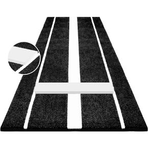 Softball Pitching Mat Regulation Softball Pitching Rubber/Mound for Pitchers Indoor Outdoor Pitching Practice with 5mm Pitching Pad Antifade Antislip Pitch 10' X 3'