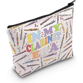 حقيبة مكياج WCGXKO Clarinet Player Gift In My Clarinet Era Music Lover Zipper Pouch (B-ClarinetEra) in Kuwait