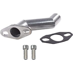 UAUS 32-40mm Silver Short Offset Intake Manifold Carburetor W/Gasket For 49cc 60cc 66cc 80cc Motorized Bicycle Bike
